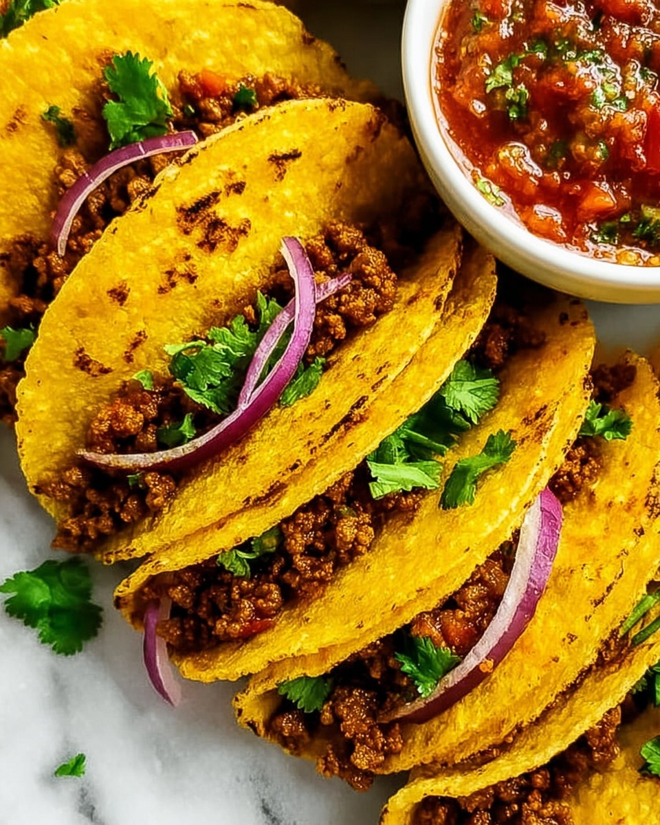 Crispy Ground Beef Tacos Recipe - Recipe Image