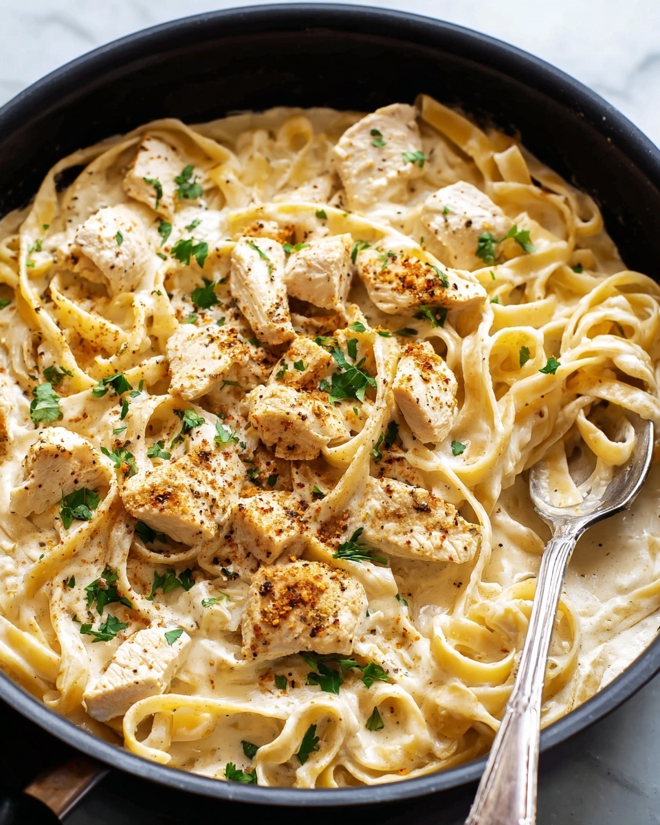 One Pot Cajun Chicken Alfredo Recipe - Recipe Image
