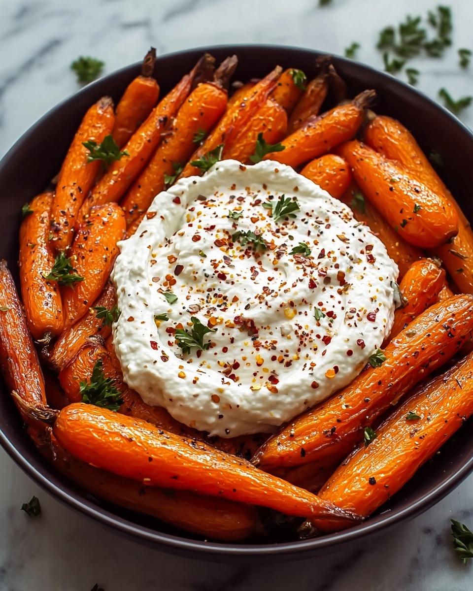 Roasted Carrots with Whipped Feta Dip Recipe - Recipe Image