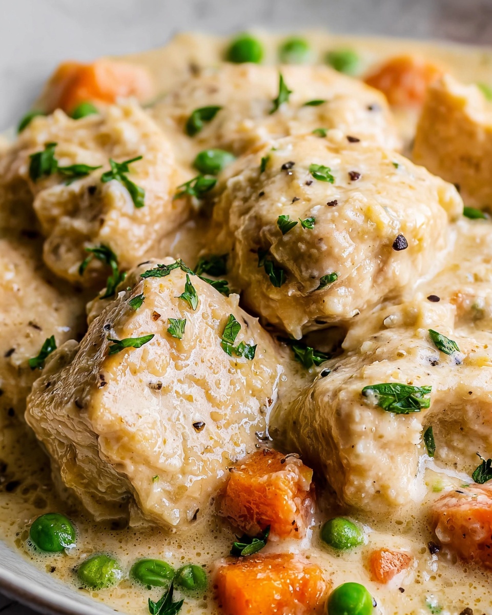 Grandma Georgia’s Chicken and Dumplings (Crock Pot Style) Recipe - Recipe Image