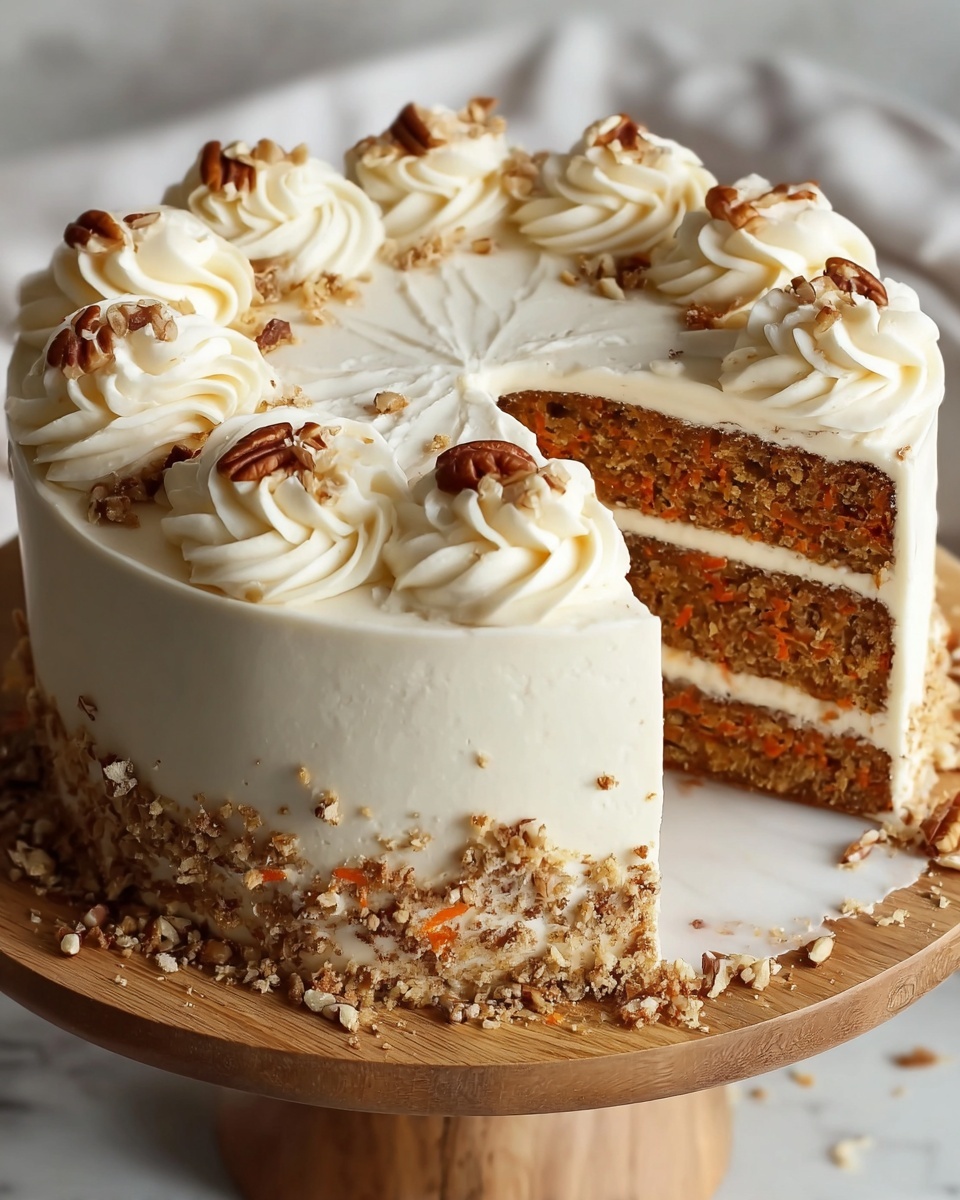 Easy Carrot Cake with Cream Cheese Frosting Recipe - Recipe Image