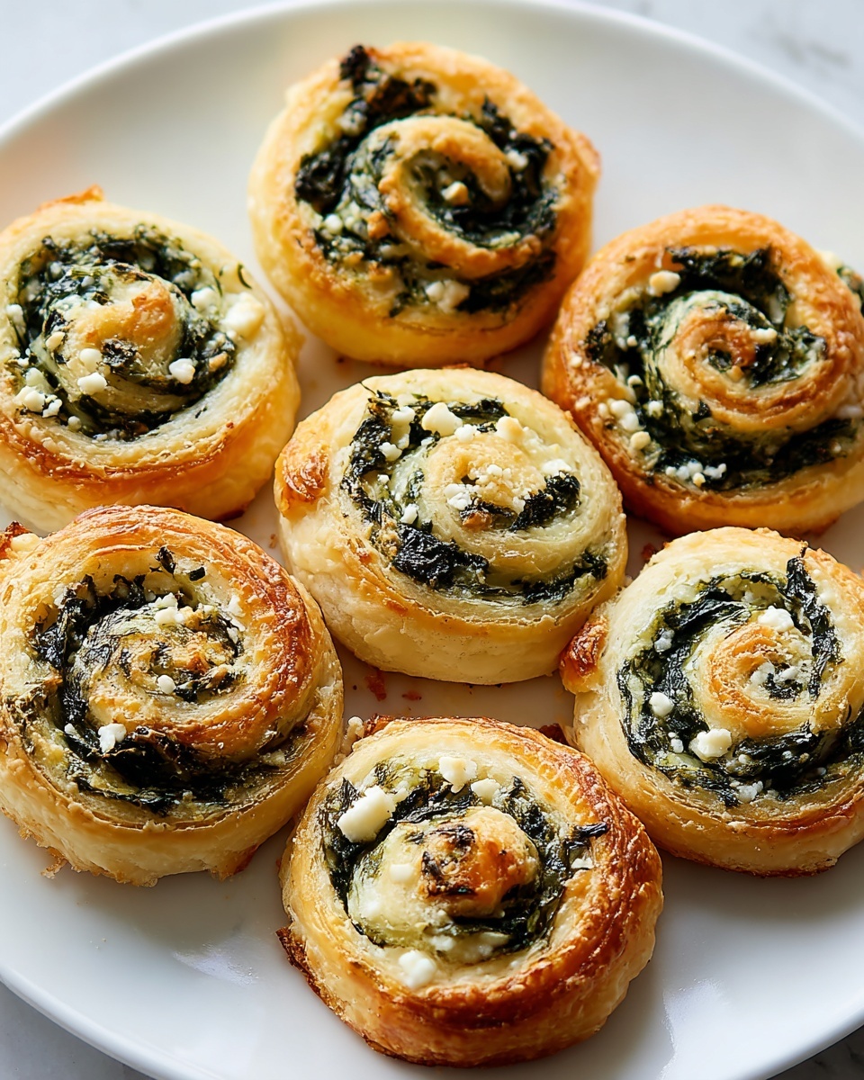 Cheesy Spinach Pinwheels Recipe - Recipe Image