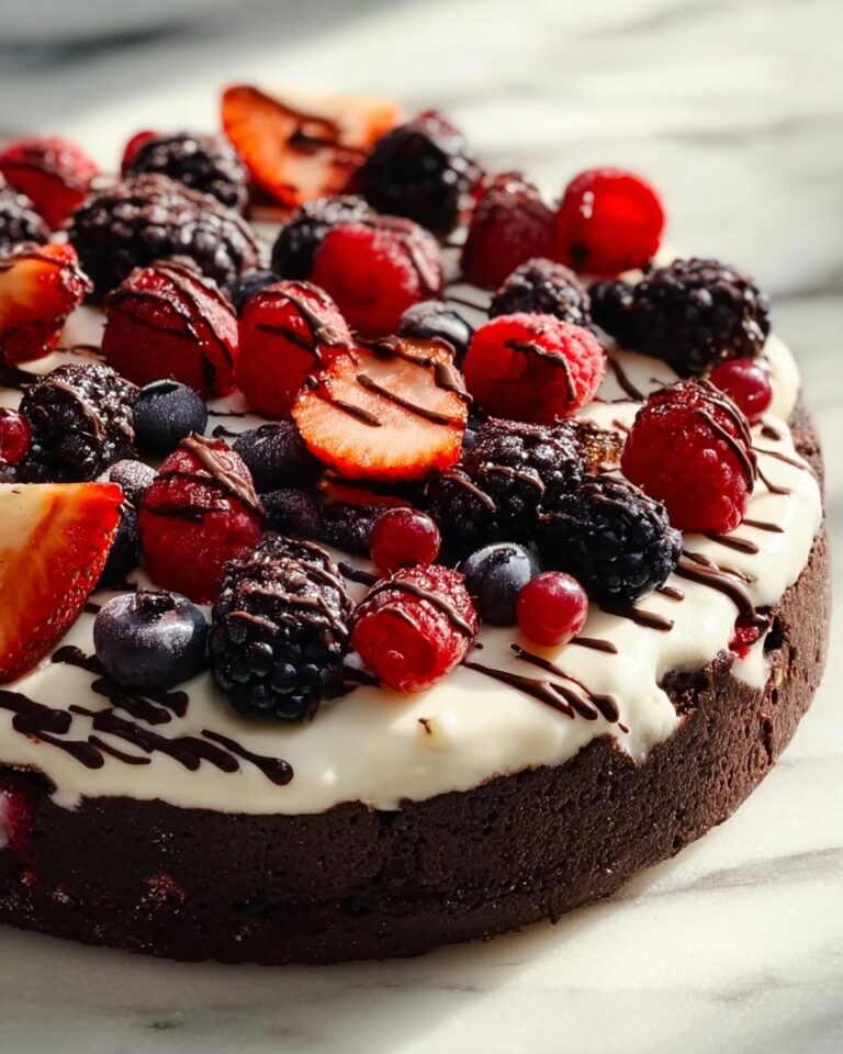 Berry Brownie Pizza Recipe