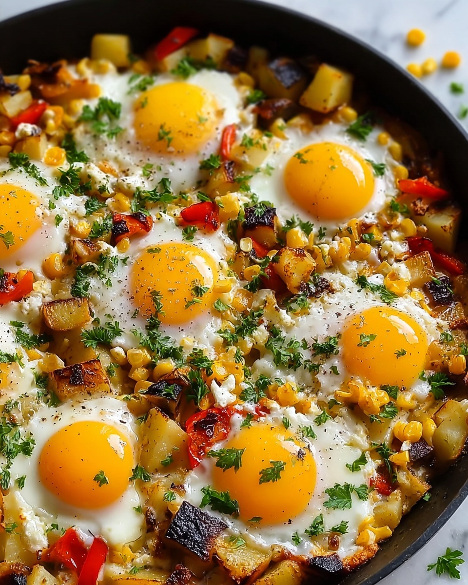 Simple Loaded Breakfast Skillet Recipe - Recipe Image
