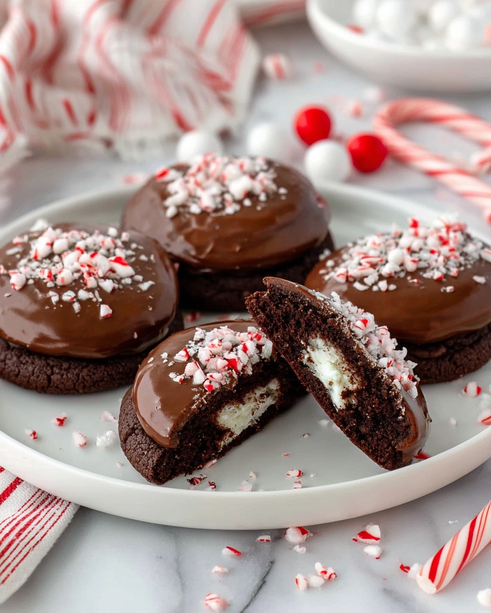 Hot Cocoa Peppermint Cookies Recipe - Recipe Image