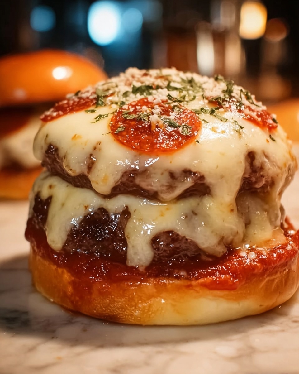 Pizza Burgers Recipe - Recipe Image