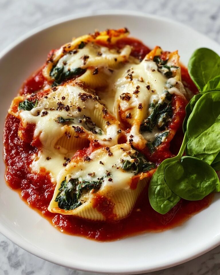 Baked Cheese Tortellini with Spinach and Marinara Recipe