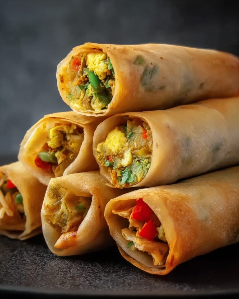 Vegetable Spring Rolls with Peanut Dipping Sauce Recipe