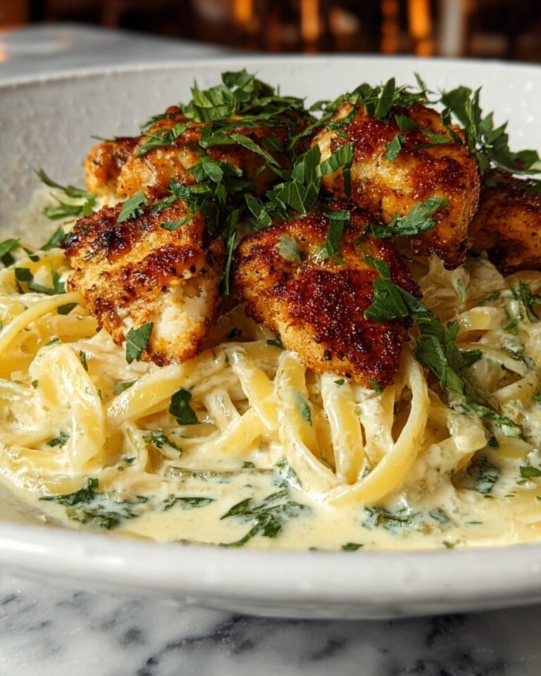 Lemon Garlic Butter Chicken with Creamy Parmesan Linguine Recipe
