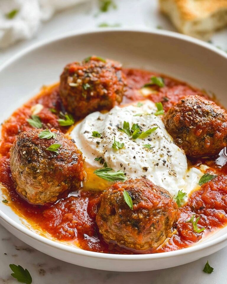 Ricotta Meatballs in Creamy Marinara Sauce Recipe