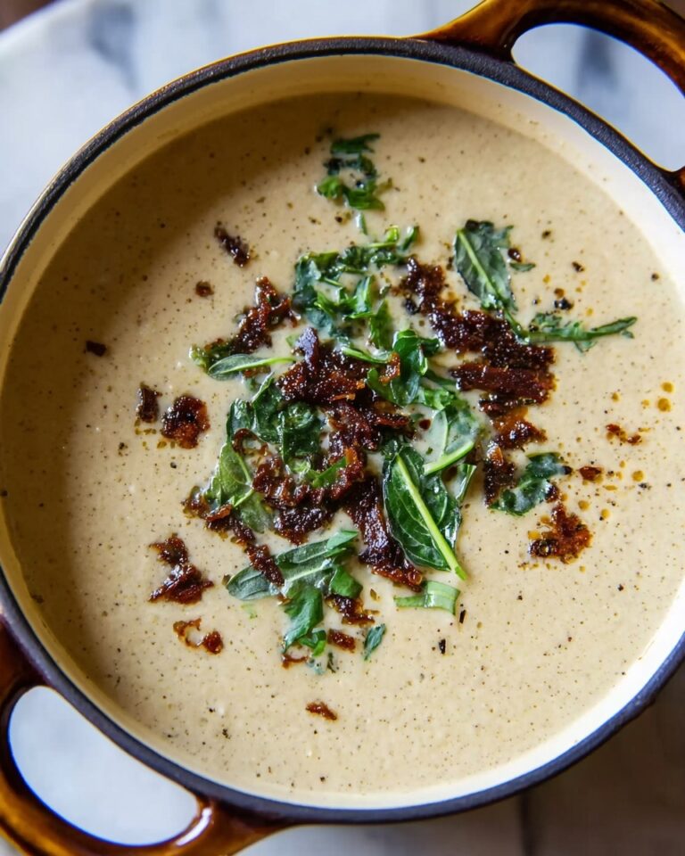 Asiago Roasted Garlic Cauliflower Soup Recipe
