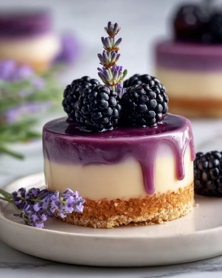 Mini Blackberry Lavender Cheesecakes Recipe