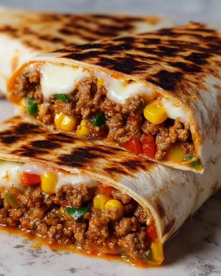 Sloppy Joe Grilled Burritos Recipe