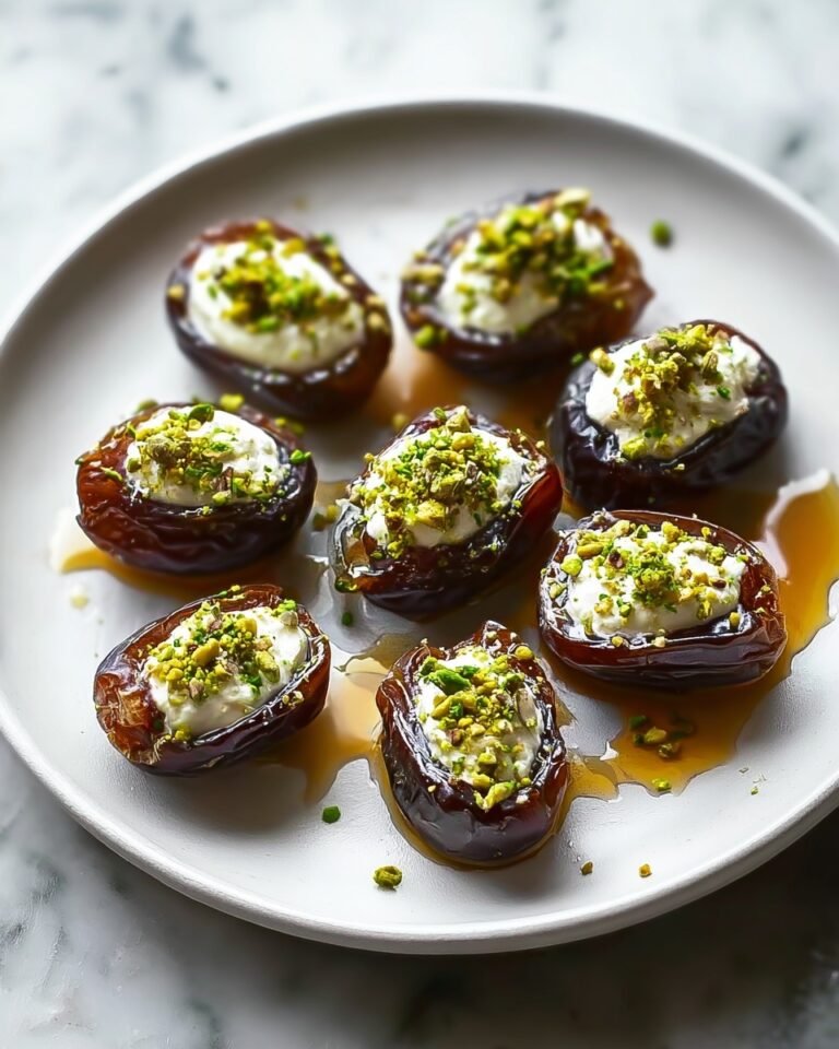 Honey Pistachio Ricotta Stuffed Dates Recipe