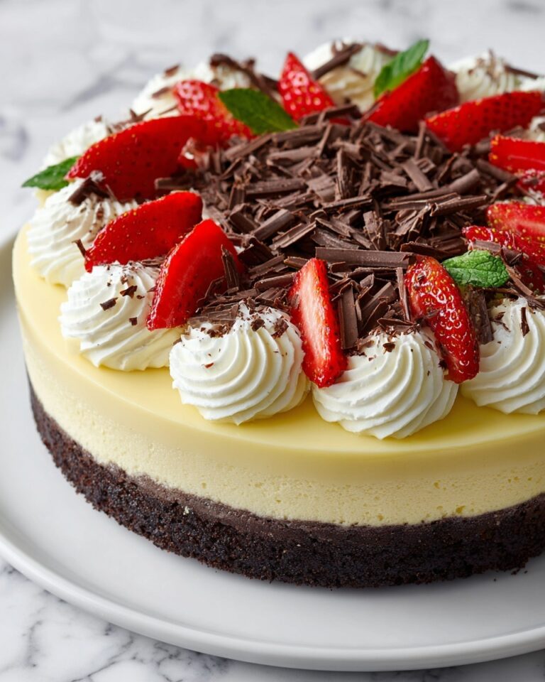 Vanilla Cheesecake with Chocolate Crust and Fresh Fruit Topping Recipe