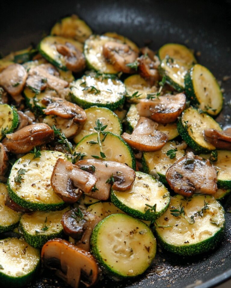 Skillet Zucchini and Mushrooms Recipe