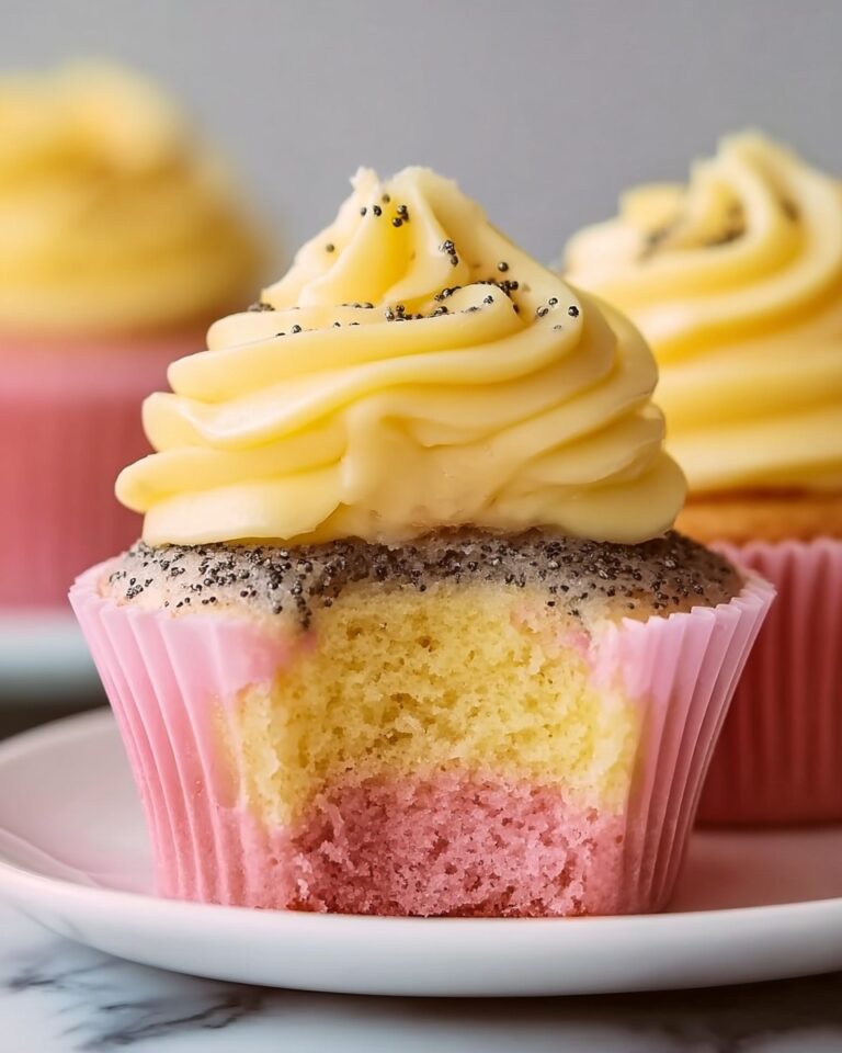 Lemon Poppy Seed Cupcakes with Lemon Curd Filling Recipe