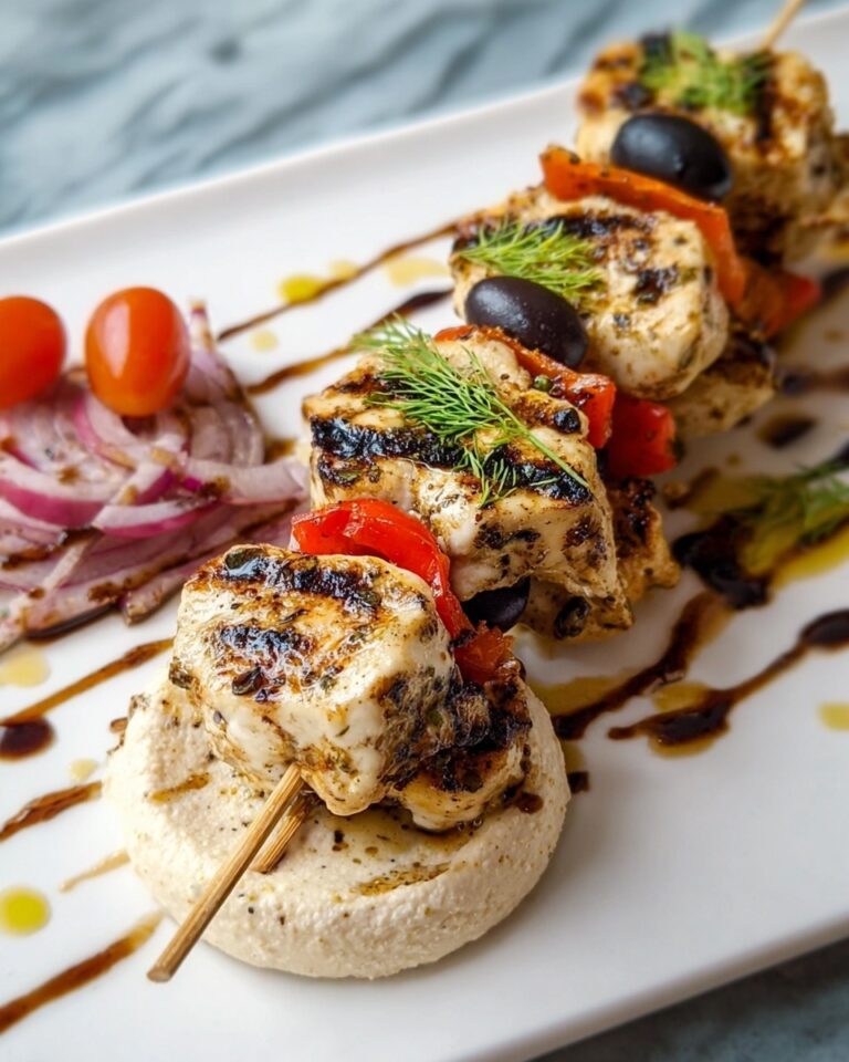 Greek Chicken Souvlaki with Tzatziki Recipe