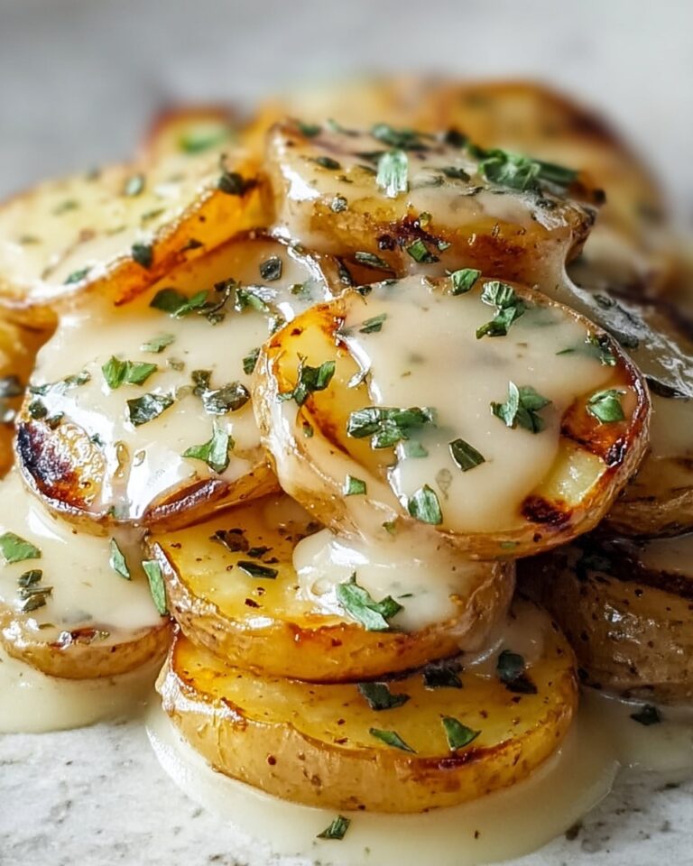 Creamy Garlic Sauce Baby Potatoes Recipe