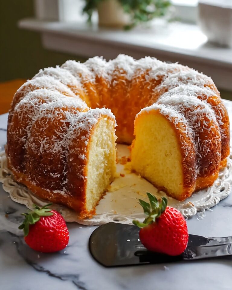 Delicious Coconut Cream Cheese Pound Cake Recipe