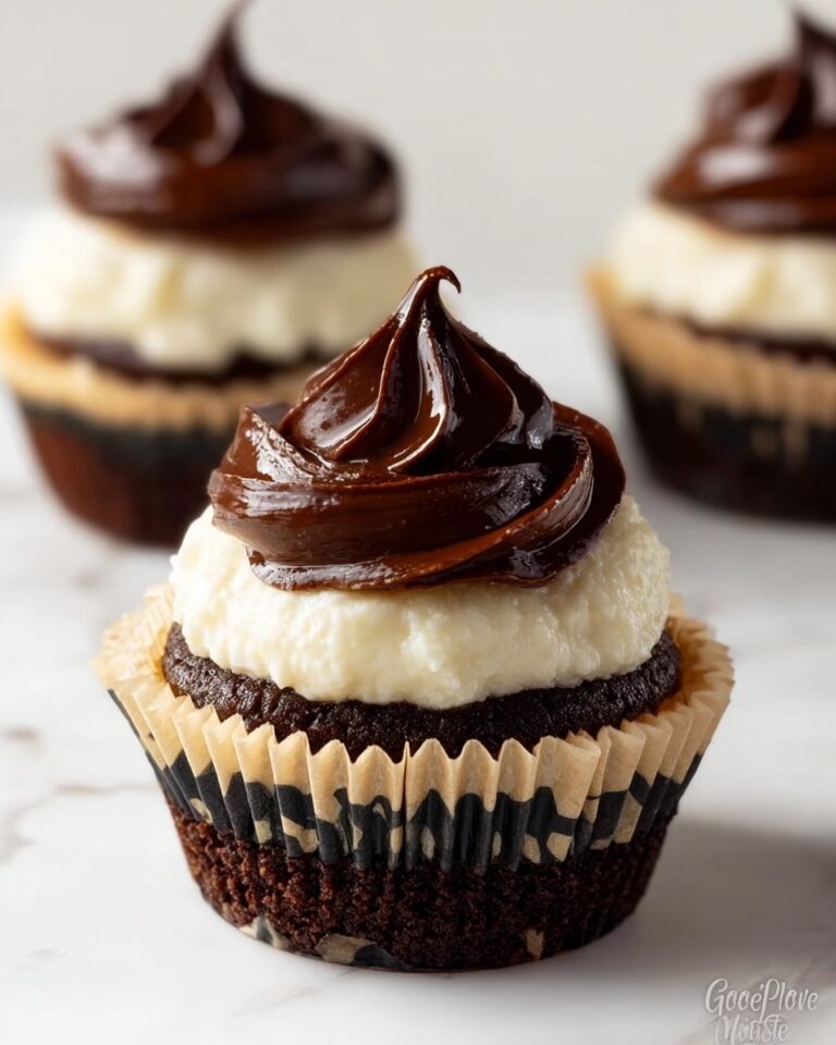 Chocolate Cheesecake Cupcakes with Whipped Ganache Frosting Recipe