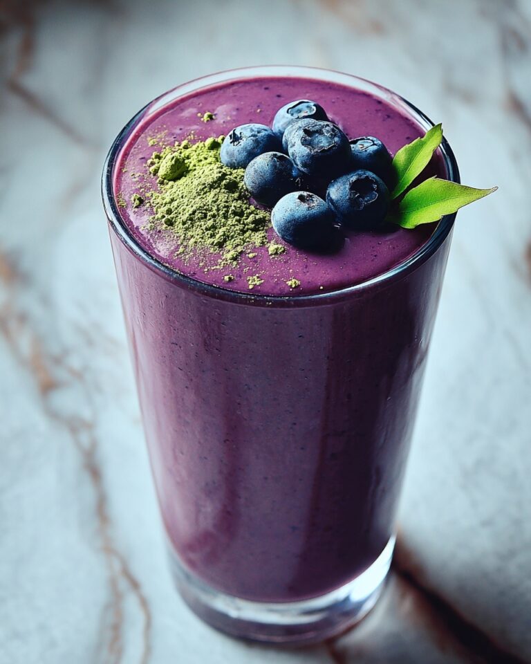 Wild Blueberry Vanilla Matcha Smoothie Recipe