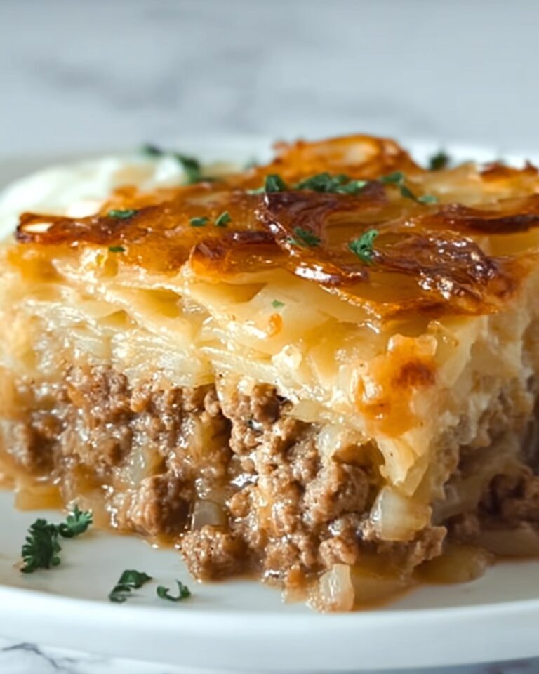 Sauerkraut Casserole with Ground Beef and Cheddar Recipe