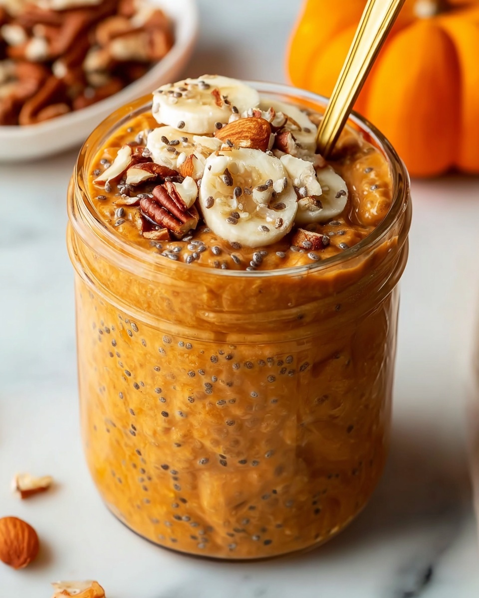 Pumpkin Pie Overnight Oats Recipe - Recipe Image