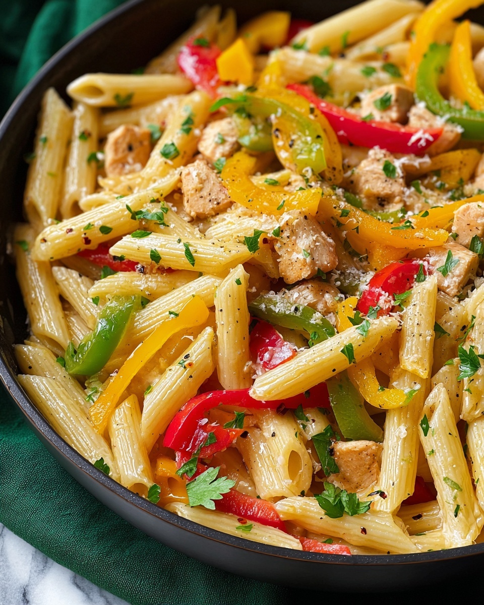 Creamy Rasta Pasta Recipe - Recipe Image