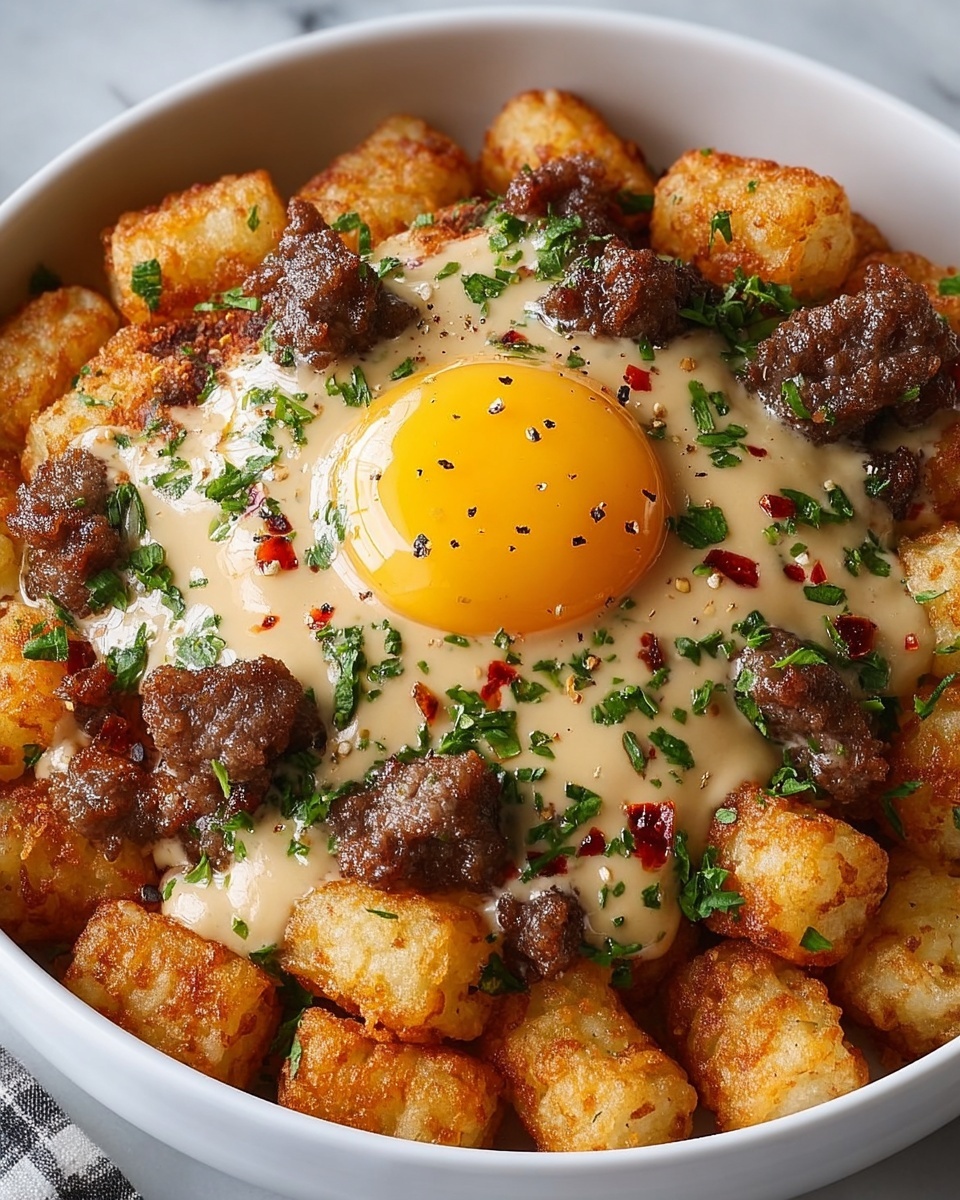 Tater Tot Breakfast Bowl: The Ultimate Comfort Food Recipe - Recipe Image
