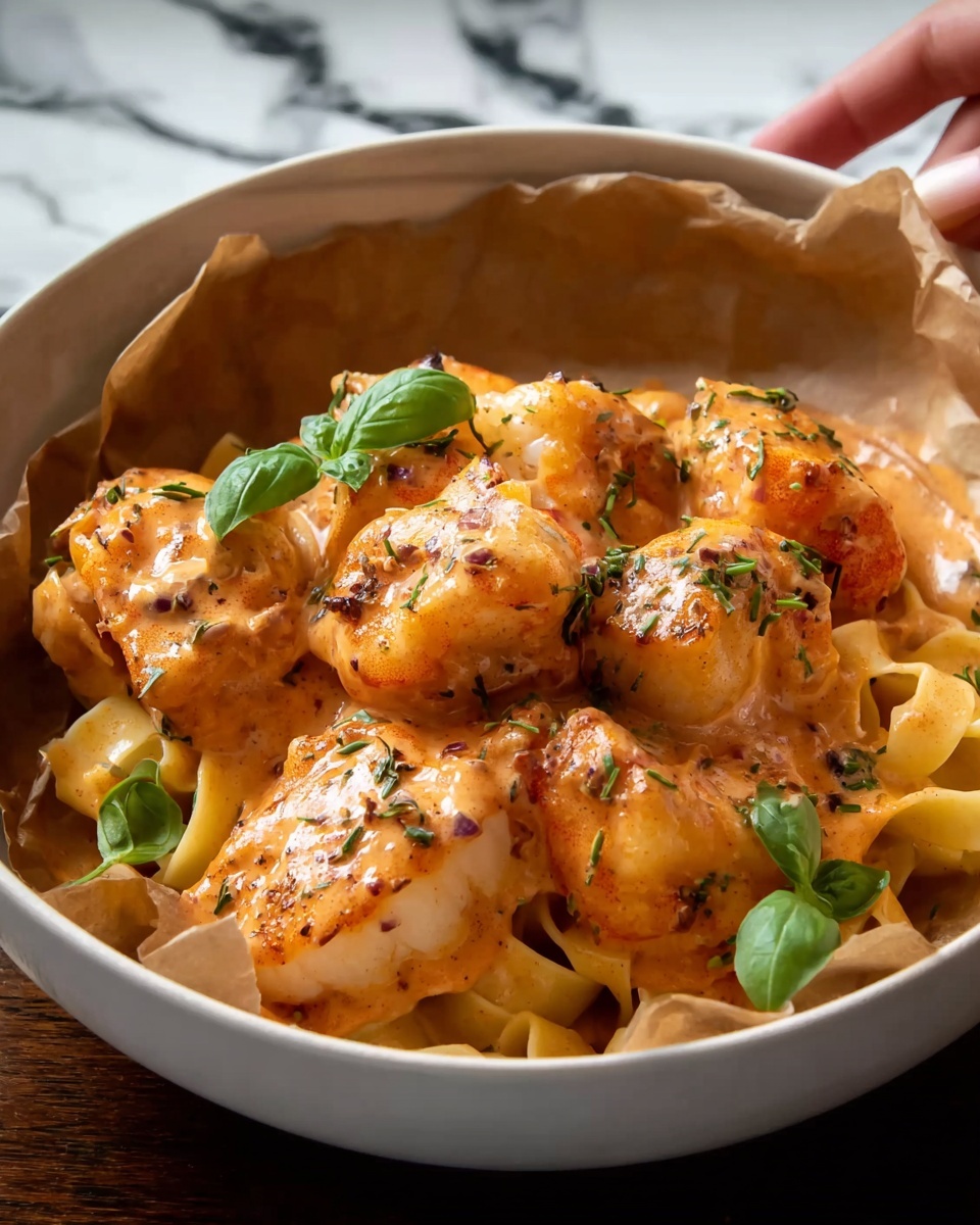 Creamy Tomato and Lobster Pasta Recipe - Recipe Image