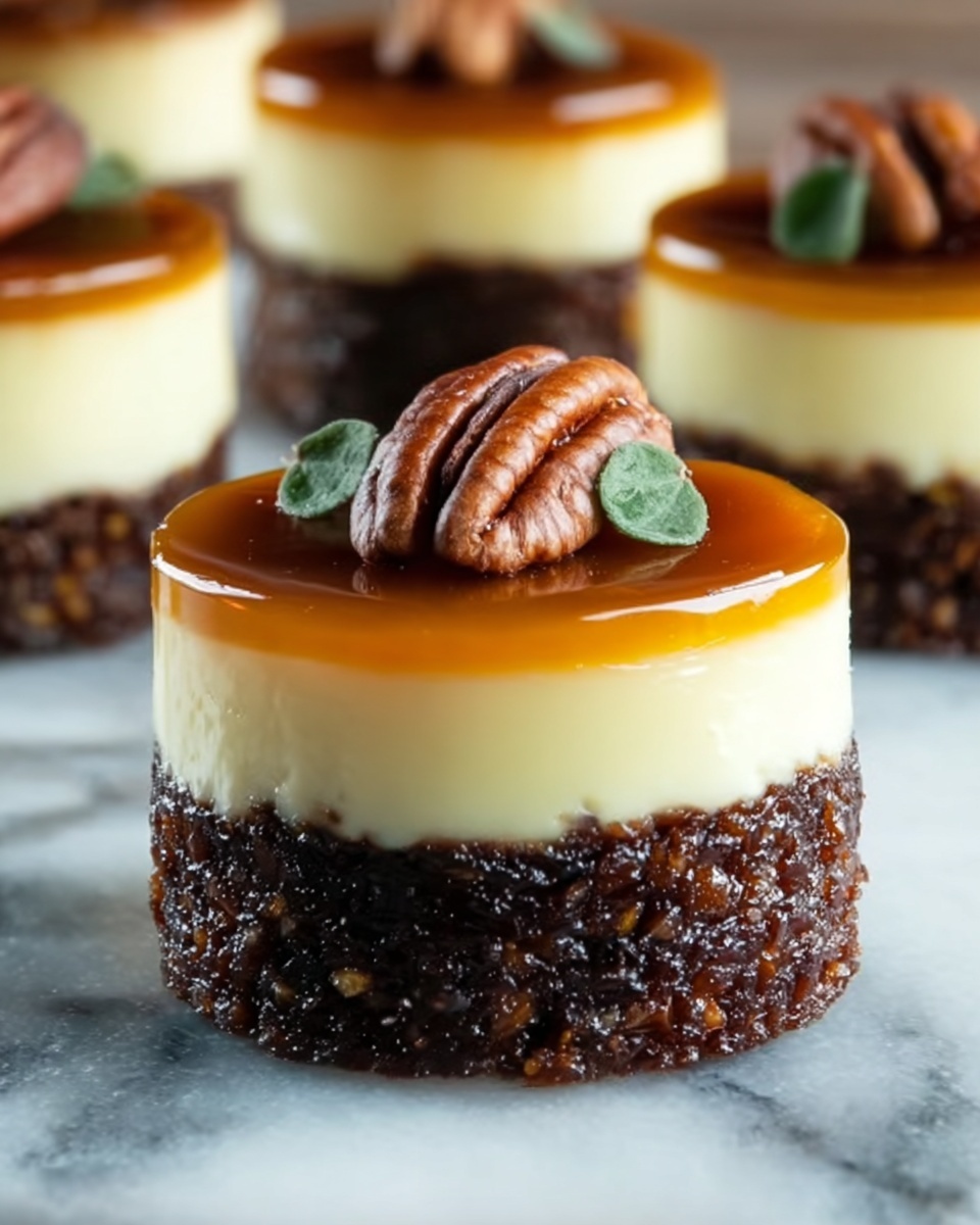 Mini Turtle Cheesecakes Recipe - Recipe Image