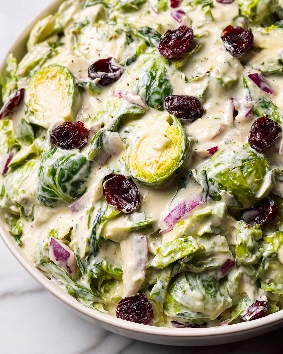 Creamy Brussels Sprouts Slaw Recipe - Recipe Image