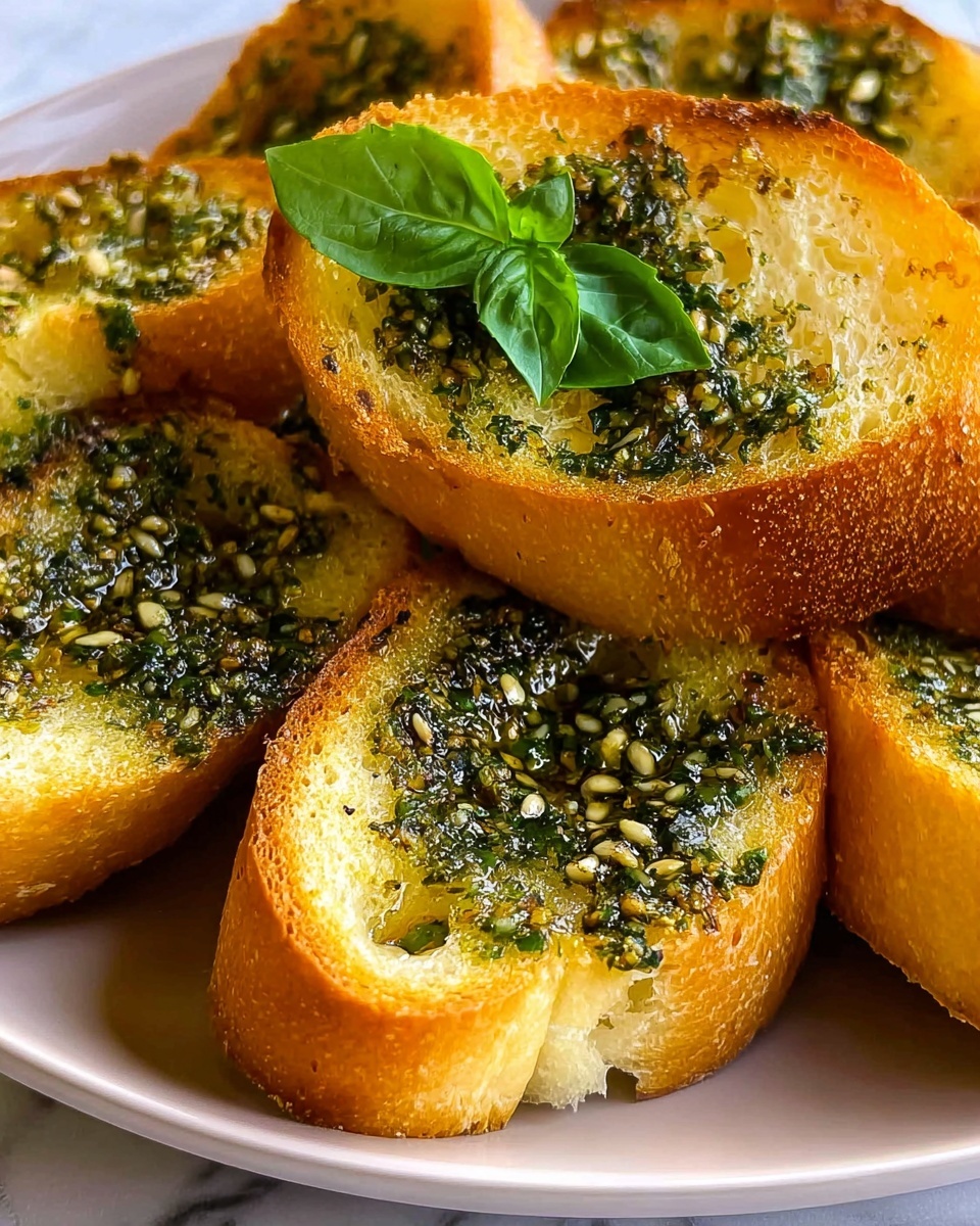 Basil Pesto Cheese Bread Rounds Recipe - Recipe Image