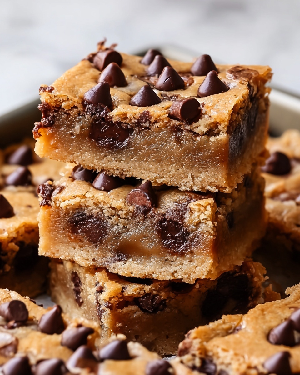 Peanut Butter Chocolate Chip Cookie Bars Recipe - Recipe Image