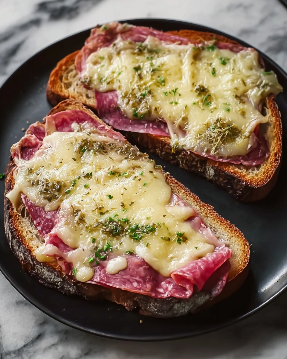 Reuben Open Top Sandwich Recipe - Recipe Image