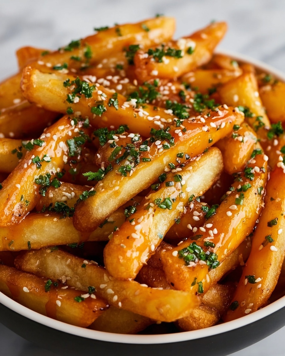 Spicy Garlic and Sesame Fries Recipe - Recipe Image