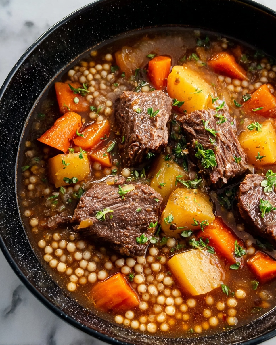 Hearty Beef and Barley Stew Recipe - Recipe Image