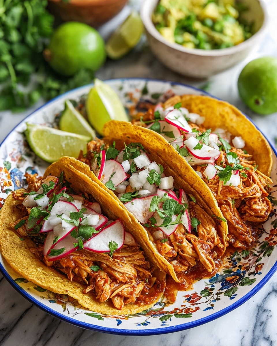 The Best Chicken Tinga Tacos Recipe - Recipe Image