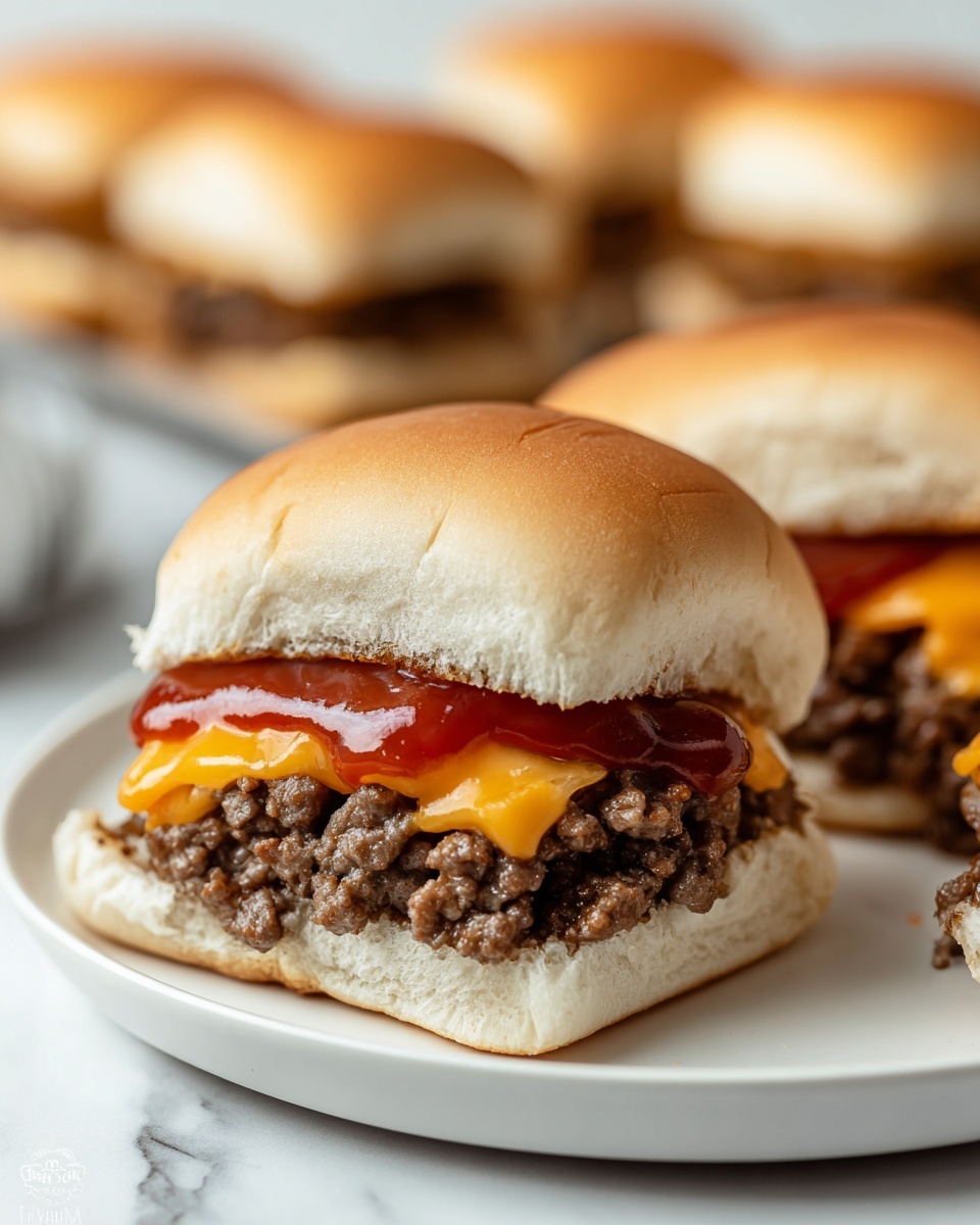 Chopped Cheeseburger Sliders Recipe - Recipe Image