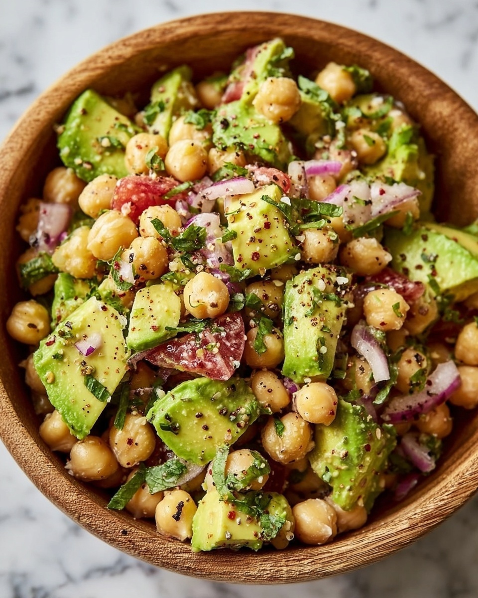 Creamy Avocado Chickpea Salad Recipe - Recipe Image