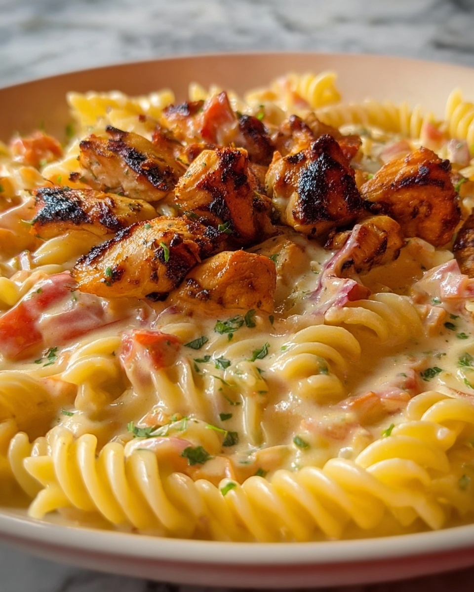 Bold & Zesty Buffalo Ranch Chicken Pasta Skillet Recipe - Recipe Image