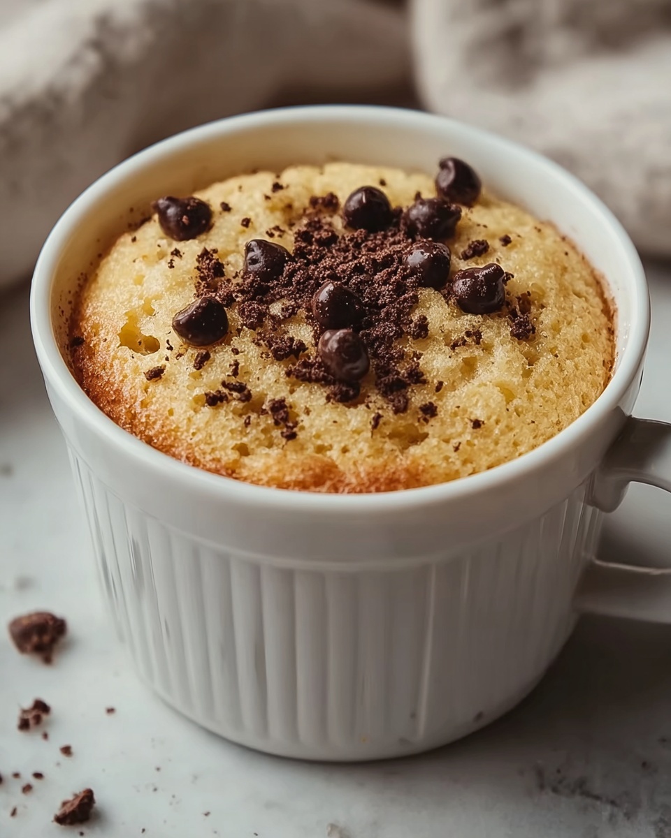 Chocolate Chip Mug Cake Recipe - Recipe Image