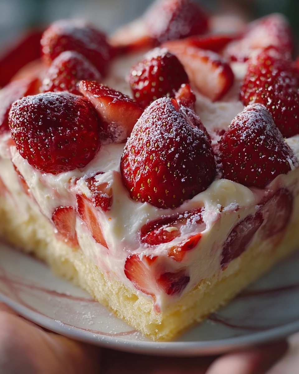 Strawberry Italian Cream Pound Cake Recipe - Recipe Image