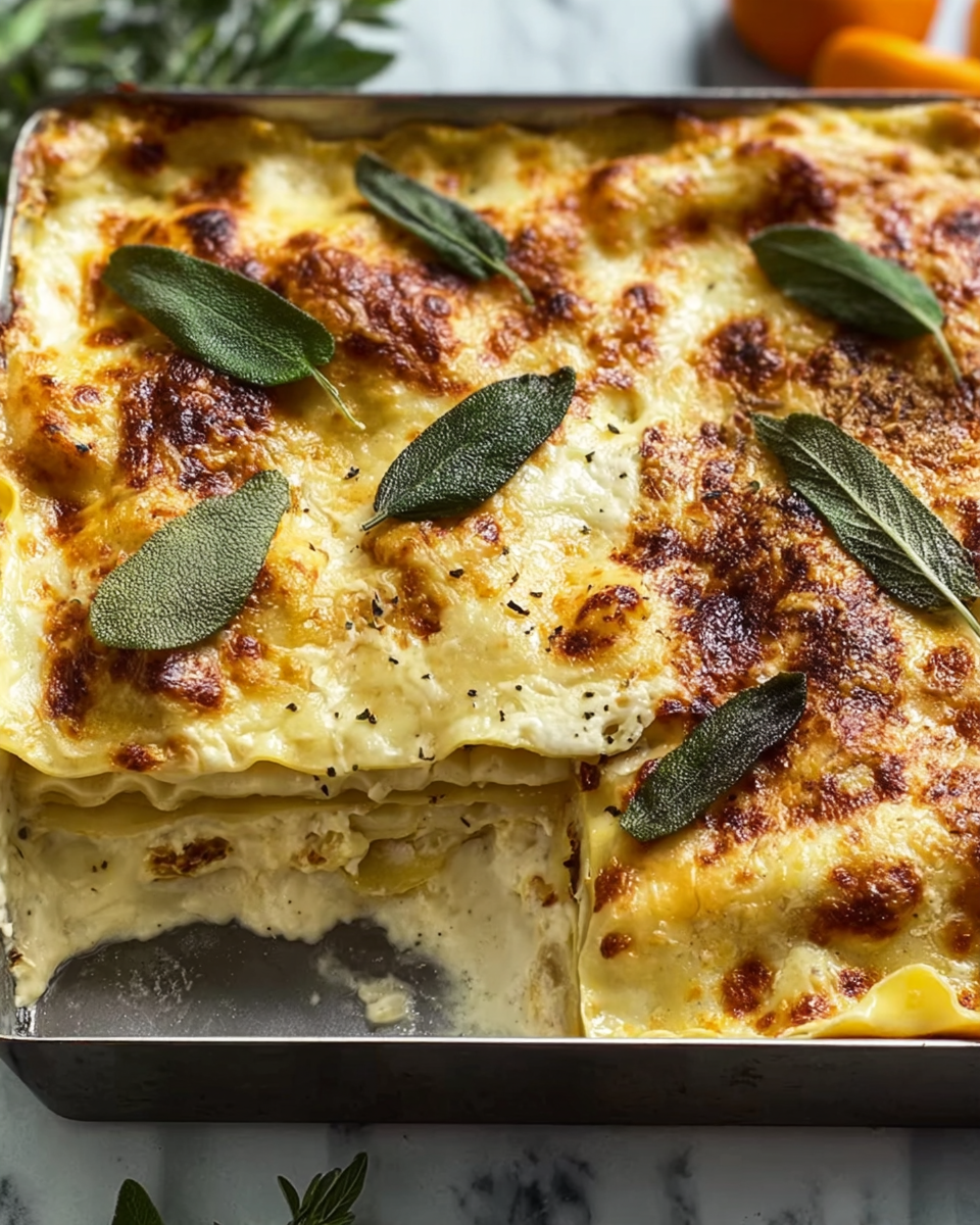Butternut Squash and Sage Lasagna Recipe - Recipe Image