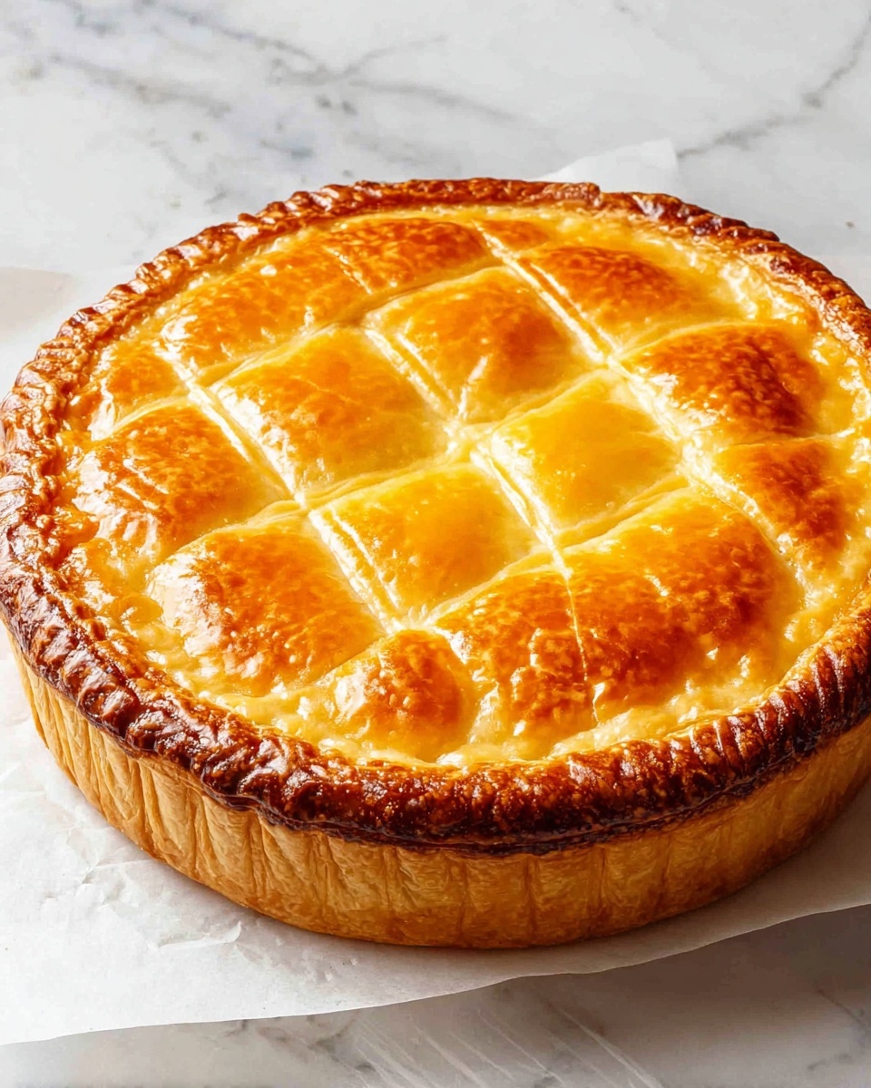 Ricotta Pie with Lemon Zest and Almond Extract Recipe - Recipe Image