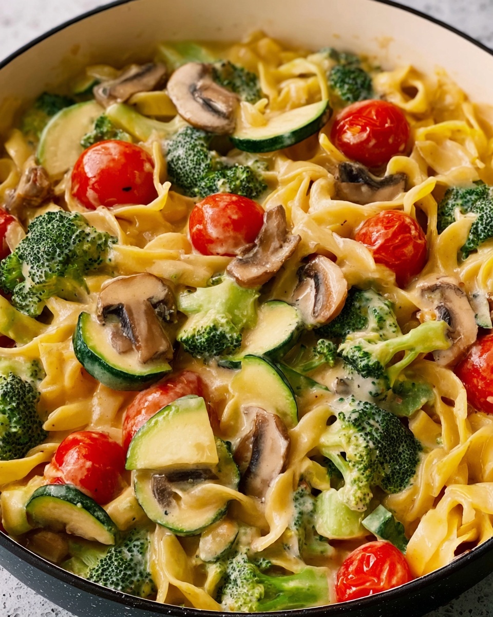 Creamy Veggie Pasta Recipe - Recipe Image