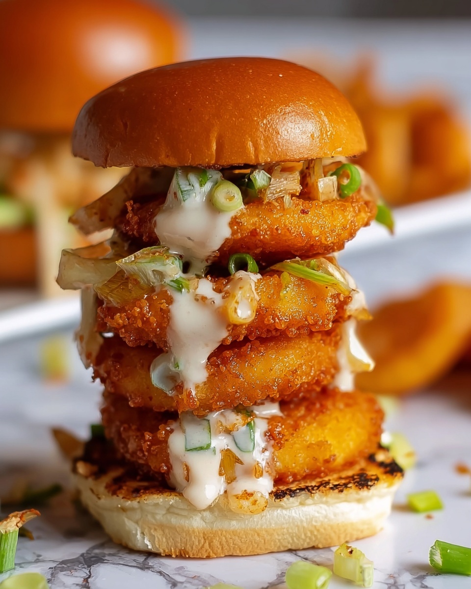 Buffalo Blue Crispy Tot Sliders Recipe - Recipe Image