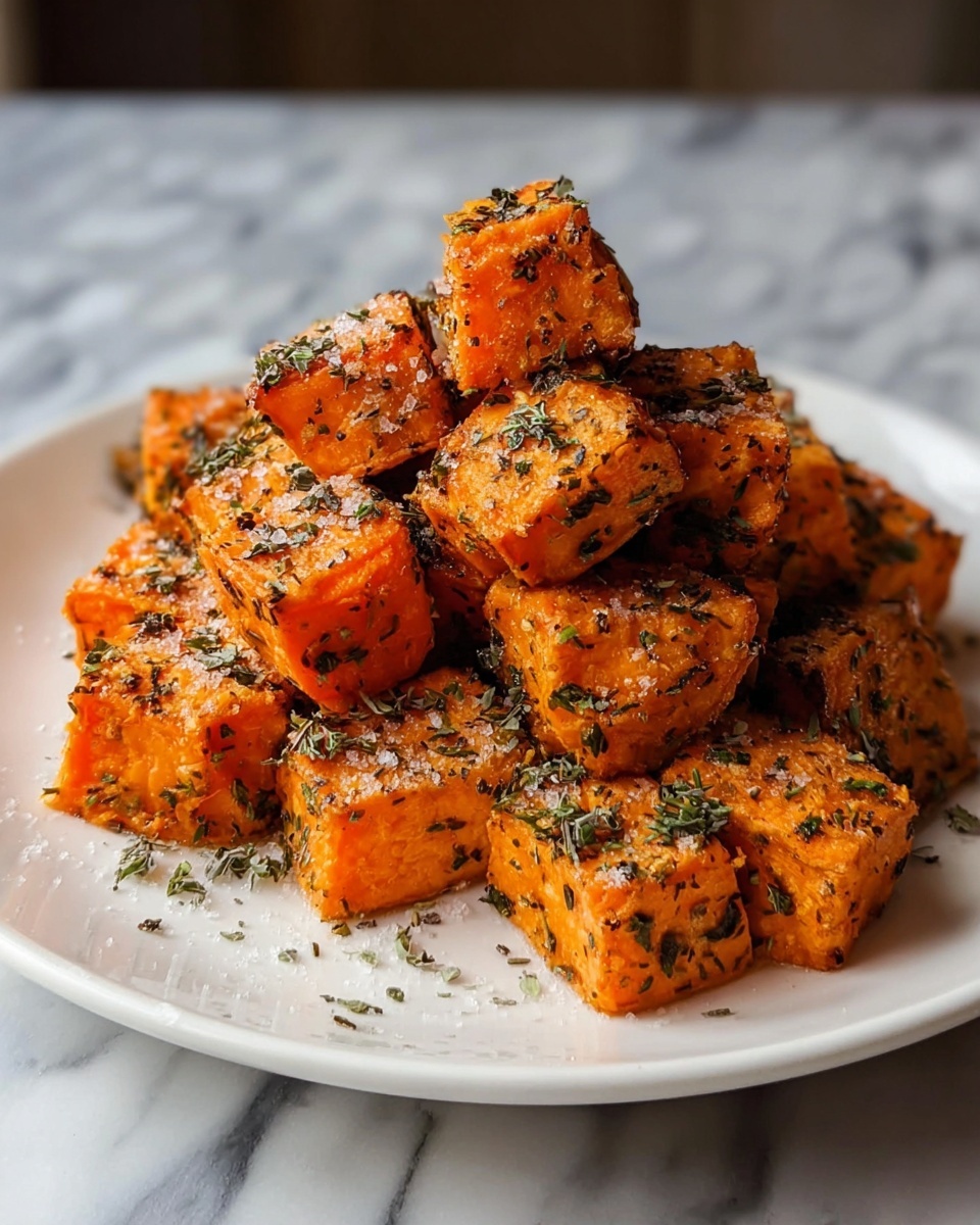 Crispy Baked Sweet Potato Bites with Parmesan Herb Butter Recipe - Recipe Image