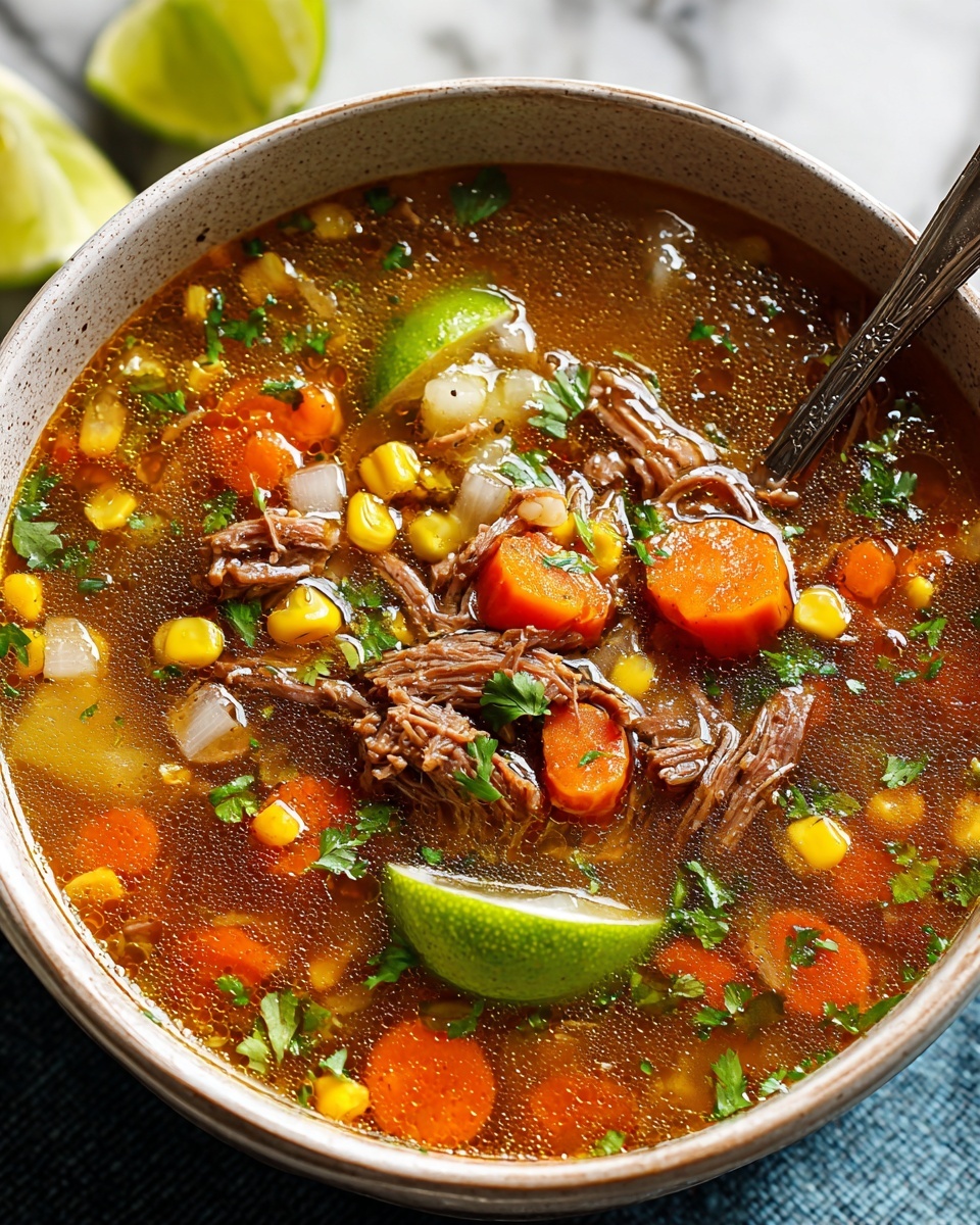 Caldo de Res: Hearty Mexican Beef Vegetable Soup Recipe - Recipe Image